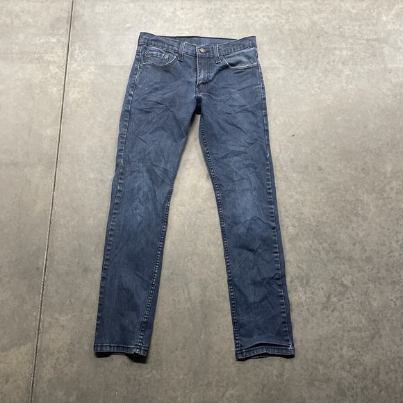 Levis 511 Jeans Slim Fit Blue Cotton Blend Denim Men's Sz. W30 L32 - Picture 1 of 7